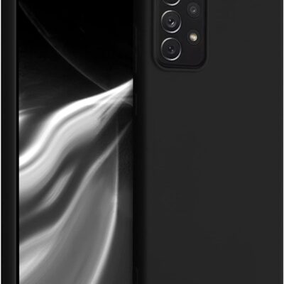 Juodos spalvos dėklas Samsung Galaxy A725 A72 su apsauga aplink kameras