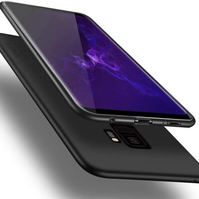 Juodos spalvos dėklas Samsung Galaxy G960 S9 X-level Guardian, matomas iš dviejų pusių su ekranu ir kameros anga