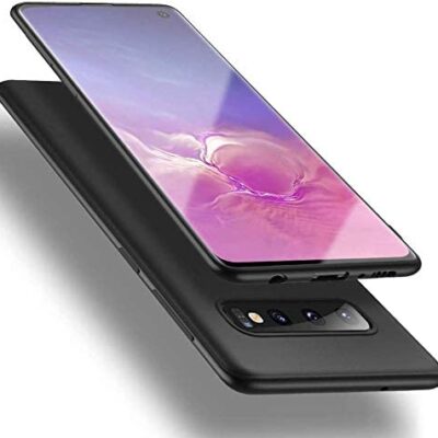 Juodos spalvos dėklas Samsung Galaxy G973 S10 X-level Guardian su matiniu paviršiumi ir tiksliais išpjovomis