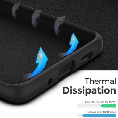 Juodos spalvos dėklas Samsung Galaxy G988 S20 Ultra X-level Dynamic su terminiu šilumos išsklaidymu
