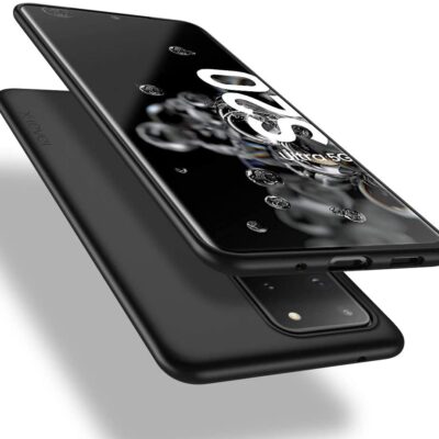 Juodos spalvos dėklas Samsung Galaxy G988 S20 Ultra X-level Guardian su glotniu paviršiumi ir tiksliais išpjovomis