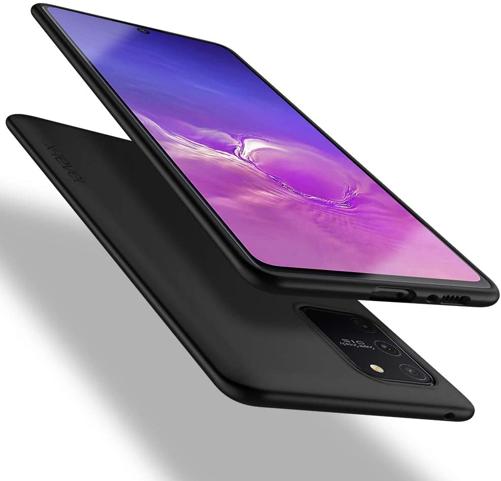 Juodos spalvos dėklas Samsung Galaxy S10 Lite A91 X-level Guardian Juodos spalvos dėklas Samsung Galaxy S10 Lite A91 X-level Guardian aplink visą telefoną