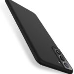 Juodos spalvos dėklas Samsung Galaxy S21 Plus S30 Plus X-level Dynamic su trimis kameros lęšiais
