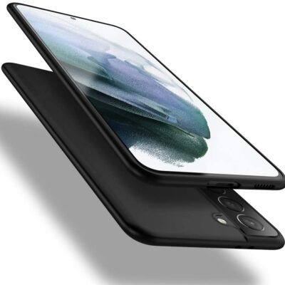 Juodos spalvos dėklas Samsung Galaxy S21 Plus S30 Plus X-level Guardian aplink telefoną