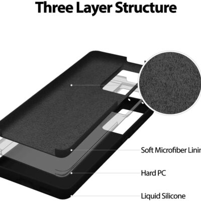 Juodos spalvos dėklas Samsung Galaxy S21 Ultra Mercury Silicone su trijų sluoksnių struktūra