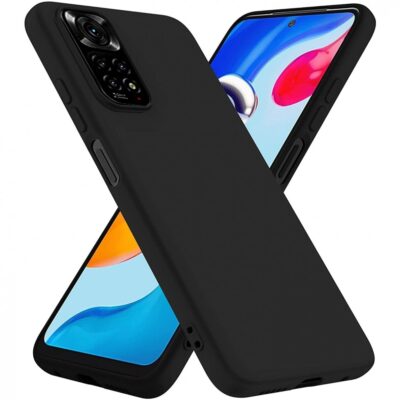 Juodos spalvos dėklas Xiaomi Redmi Note 11 Pro ir Note 11 Pro Plus 5G telefonams