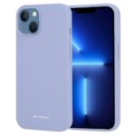 Levandos pilkas dėklas Apple iPhone 14 Plus Mercury Silicone su matiniu paviršiumi