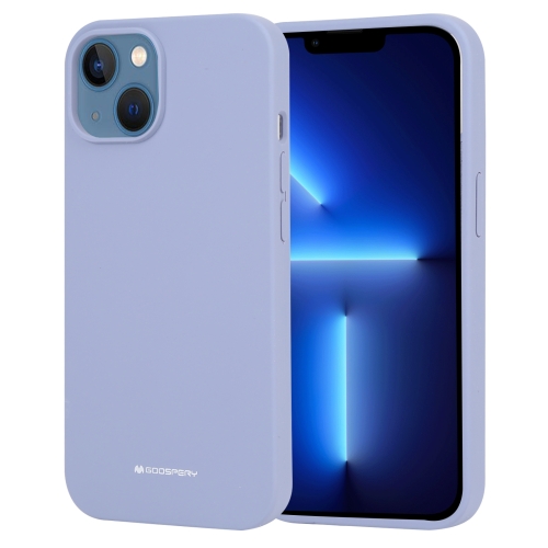 Levandos pilkas dėklas Apple iPhone 14 Plus Mercury Silicone Levandos pilkas dėklas Apple iPhone 14 Plus Mercury Silicone su matiniu paviršiumi