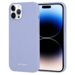 Levandos pilkas dėklas Apple iPhone 14 Pro Mercury Silicone su silikonu paviršiumi