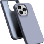 Levandos pilkas dėklas Apple iPhone 16 Pro Mercury Silicone su apsauga kamerai