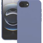 Levandos pilkas silikoninis iphone 16e deklas mercury su matiniu pavirsiu ir tikslu kameru