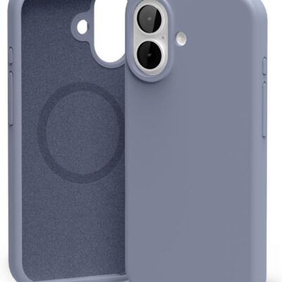 Levandos pilkas dėklas Apple Iphone 17 Mercury Pure Magsafe silikoninis su apsauga kamerai