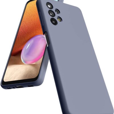 Levandos pilkas dėklas Samsung Galaxy A336 A33 5G Mercury Silicone su matiniu paviršiumi ir dalinai matomu ekranu