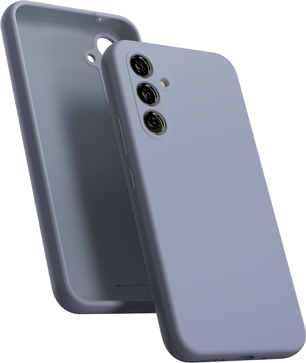 Levandos pilkas deklas Samsung Galaxy A546 A54 5G Mercury Silicone Levandos pilkas silikoninis deklas Samsung Galaxy A546 A54 5G su funkcijomis ir apsauga