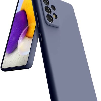 Levandos pilkas dėklas Samsung Galaxy A736 A73 5G Mercury Silicone telefonui su kameros išpjovomis ir minkšta apdaila