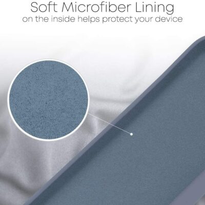 Pilkas dėklas Samsung Galaxy G780 S20 FE Mercury Silicone su levandos spalvos mikropluošto pamušalu