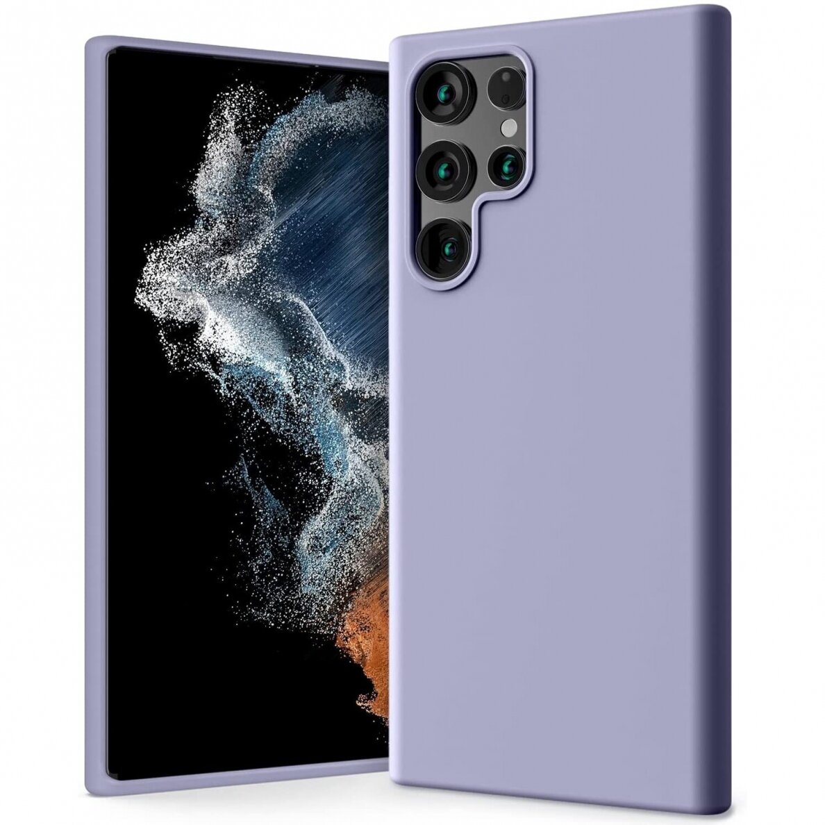 Levandos pilkas dėklas Samsung Galaxy S22 Ultra Mercury Silicone Levandos pilkas dėklas Samsung Galaxy S22 Ultra Mercury Silicone su matiniu paviršiumi ir tiksliais kamerų išpjovomis
