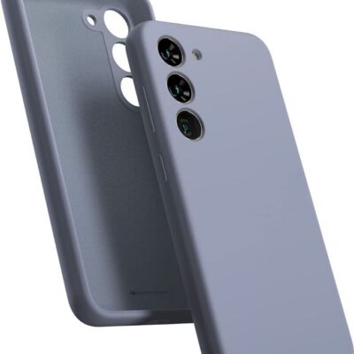 Levandos pilkas dėklas Samsung Galaxy S936 S25 Plus Mercury Silicone, matinis silikoninis paviršius