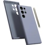 Levandos pilkas dėklas Samsung Galaxy S938 S25 Ultra Mercury Silicone su apvaliais kameros angomis ir lanksčiu silikonu