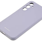 Levandos pilkas dėklas Samsung S711 S23 FE Mercury Silicone su kamerų angomis ir minkšta silikonine tekstūra