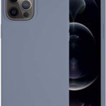 Levandos pilkos spalvos silikoninis dėklas Apple iPhone 12 Pro Max Telefono apsauga Mercury Silicone