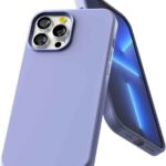 Levandos pilkos spalvos dėklas Apple iPhone 13 Pro Mercury Silicone su kameros apsauga