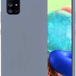 Levandos pilkos spalvos dėklas Samsung Galaxy A715 A71 Mercury Silicone su minkštu paviršiumi ir tiksliais kamerų išpjovomis