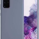 Levandos pilkos spalvos silikoninis dėklas Samsung Galaxy G986 S20 Plus telefonui