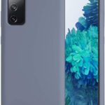 Levandos spalvos silikono dėklas Samsung Galaxy A035 A03s su trimis kameromis ir ekranu