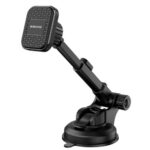Magnetinis automobilinis telefono laikiklis Borofone BH21 tvirtinamas ant prietaisų skydelio juodos spalvos
