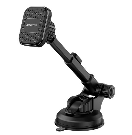 Magnetinis automobilinis telefono laikiklis Borofone BH21 Magnetinis automobilinis telefono laikiklis Borofone BH21 tvirtinamas ant prietaisų skydelio juodos spalvos