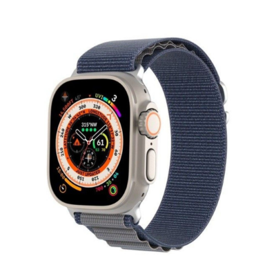 Mėlyna apyrankė Dux Ducis GS Series Apple Watch 38 40 41mm su tekstiliniu dirželiu