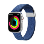 Mėlyna apyrankė Dux Ducis Mixture II Series Apple Watch 38 40 41mm su nerūdijančio plieno užsegimu