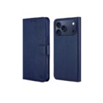 Mėlynas atverčiamas dėklas Samsung A266 A26 5G HDD Clasp Wallet, aukštos kokybės odinis dėklas su magnetiniu užsegimu