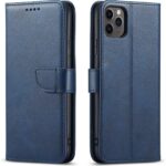 Mėlynas atverčiamas dėklas Samsung A336 A33 5G Wallet su matiniu paviršiumi