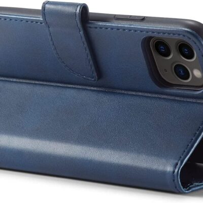 Mėlynas atverčiamas dėklas Samsung G965 S9 Plus wallet telefonui stovėjimo režimu