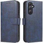 Mėlynas atverčiamas dėklas Samsung S926 S24 Plus Wallet iš dviejų pusių