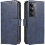 Mėlynas atverčiamas dėklas Xiaomi Redmi 15 4G ir 5G su magnetiniu užsegimu