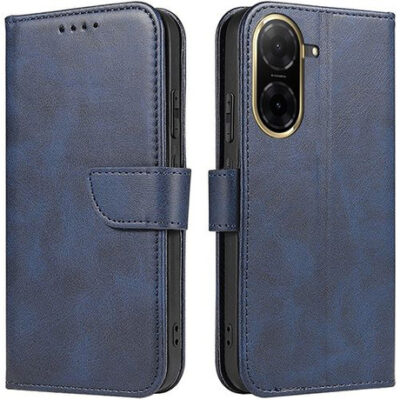 Mėlynas atverčiamas dėklas Xiaomi Redmi A5 Poco C71 su magnetiniu užsegimu