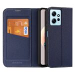 Mėlynas atverčiamas dėklas Xiaomi Redmi Note 12 su kortelių lizdais