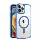 Mėlynas dėklas Apple Iphone 13 Pro Max Premium Mag Cover su skaidriu apačios dizainu