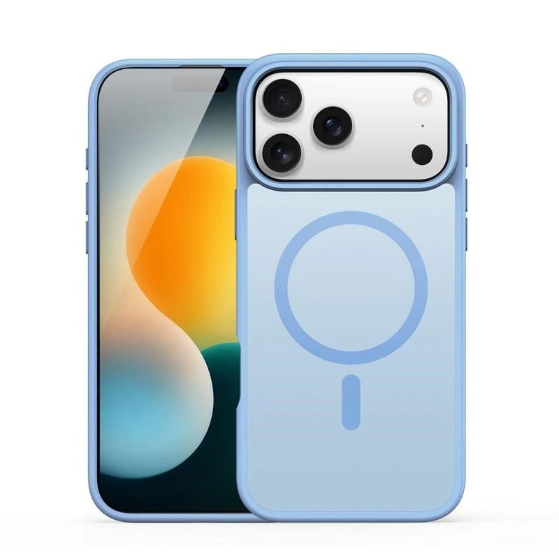 Mėlynas dėklas Apple iphone 17 Pro Dux Ducis Yind Mėlynas dėklas Apple iphone 17 Pro Dux Ducis Yind su magnetiniu apskritimu priekinėje ir galinėje pusėje