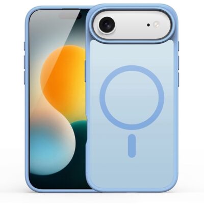 Mėlynas dėklas Apple iphone Air su apsauga kameros srityje ir magnetine žyme