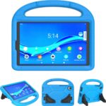 melynas deklas lenovo tab m10 plus x606 10 3 shockproof kids su rankena ir atrama