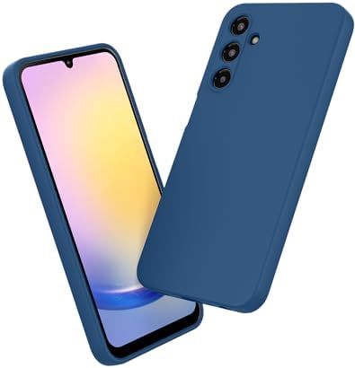 Mėlynas dėklas Samsung Galaxy A256 A25 5G X-level Guardian Mėlynas dėklas Samsung Galaxy A256 A25 5G X-level Guardian su apvaliais kampais ir matiniu paviršiumi