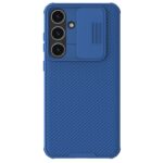 Mėlynas dėklas Samsung Galaxy S926 S24 Plus su kameros uždengimu