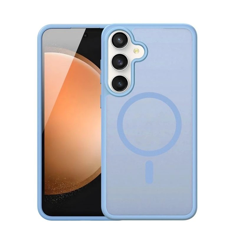 Mėlynas dėklas Samsung S731 S25 FE Dux Ducis Yind Mėlynas dėklas Samsung S731 S25 FE Dux Ducis Yind su matiniu paviršiumi ir apsauga kameroms