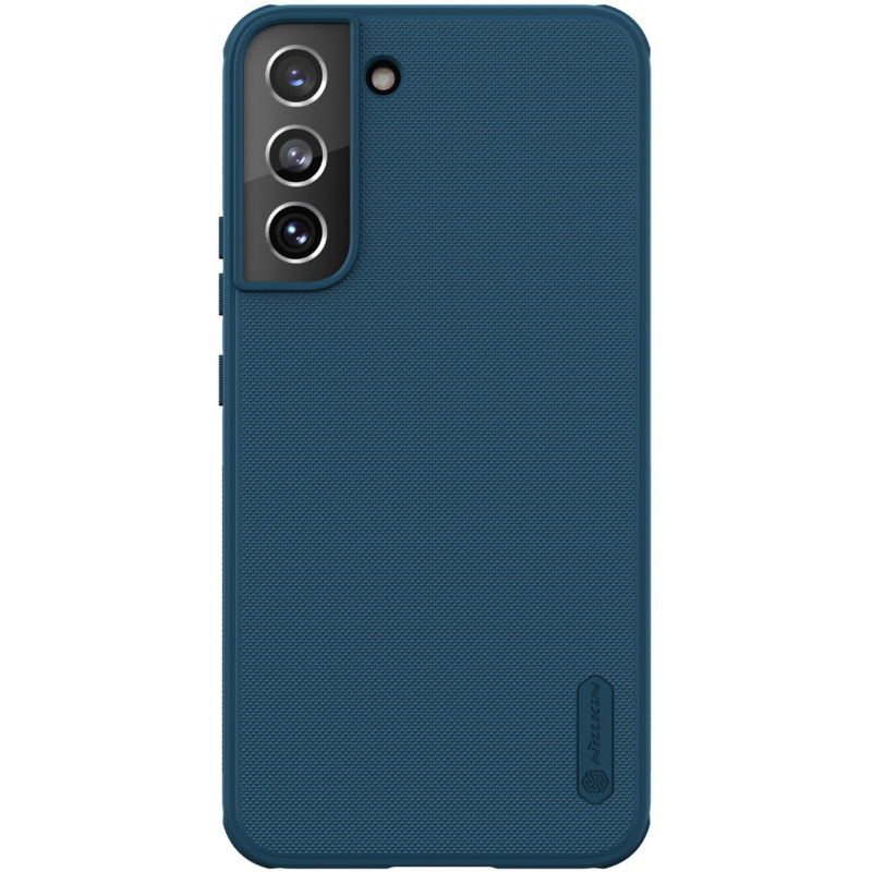 Mėlynas plastikinis dėklas Samsung Galaxy S22 Plus Nillkin Super Frosted Shield Mėlynas plastikinis dėklas Samsung Galaxy S22 Plus Nillkin Super Frosted Shield su tekstūruotu paviršiumi