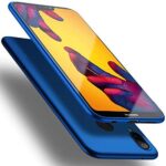 Mėlynos spalvos dėklas Huawei P20 Lite X-level Guardian priekinė ir galinė pusė