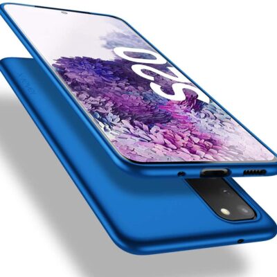 Mėlynos spalvos dėklas Samsung Galaxy G981 S20 x-level guardian nuo galinės ir priekinės pusės